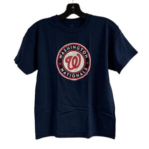 New Kids Washington Nationals Baseball T-Shirt Size M 10/12